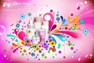 化妝品護膚品設計資源 免費花朵PSD分層素材推薦